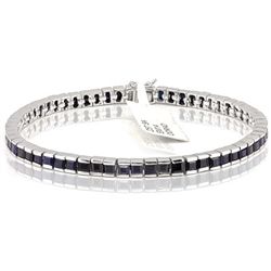 58pcs 3mm Square Sapphire 0.925 Bracelet