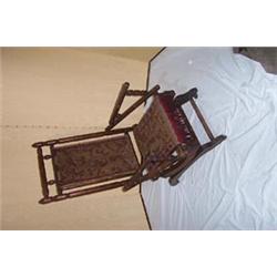 MAHOGANY AMERICAN ROCKING CHAIR. 180 - 220...