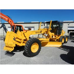 2003 NEW HOLLAND RG170 MOTOR GRADER, S/N 11M00548, 14' HYDRAULIC MOLDBOARD W/TIP CONTROL, FRT MTD SC