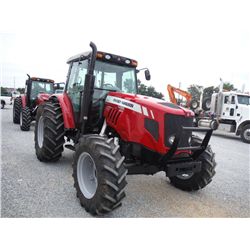 2008 MASSEY FERGUSON 5465 4X4 FARM TRACTOR, S/N T148076, PERKINS DIESEL, DYNA 4 TRANS, 3 PTH, PTO, T