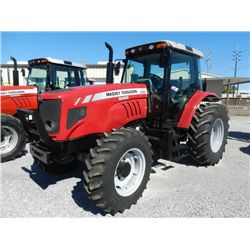 2008 MASSEY FERGUSON 5465 4X4 FARM TRACTOR, S/N T157031, PERKINS DIESEL, DYNA 4 TRANS, 3 PTH, PTO, T