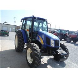 2008 NEW HOLLAND T5060 4X4 FARM TRACTOR, S/N Z8JH14286, 3 PTH, PTO, TRIPLE REMOTES, ECAB W/ AC, 18.4