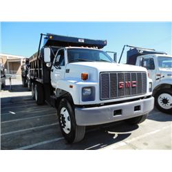 2000 GMC C8500 T/A DUMP, S/N 1GDT7H4C1YJ507969, 7.2L CAT DIESEL, AUTO TRANS, P/S, A/C, AIR BRAKES, 4