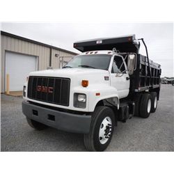 2000 GMC C8500 T/A DUMP, S/N 1GDT7H4C0YJ526478, 7.2L CAT DIESEL, AUTO TRANS, P/S, A/C, AIR BRAKES, 4