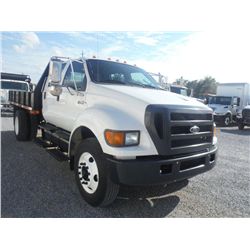 2005 FORD F750 XL S/A CREW CAB FLATBED, S/N 3FRNW75Z65V159370, 6.0L DIESEL, AUTO TRANS, P/S, A/C, 21