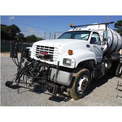 2000 GMC C8500 S/A HERBICIDE TRUCK, S/N 1GDP7H1C8YJ514150, CAT 7.2L DIESEL, AUTO TRANS, P/S, A/C, 23
