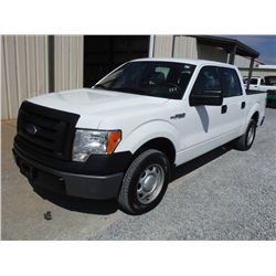 2010 FORD F150 XL CREW CAB, S/N 1FTFW1CV0AFC57938, 5.4L V8 GAS, A/T, P/S, A/C, ODOMETER READING 62,1
