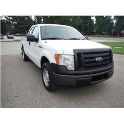 2011 FORD F150 XL EXTENDED CAB, S/N 1FTEX1CM1BFB46879, 3.7L V6 GAS, A/T, P/S, A/C, ODOMETER READING 