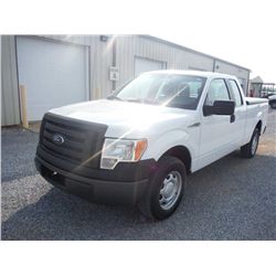 2011 FORD F150 XL EXTENDED CAB, S/N 1FTEX1CM8BFC07144, 3.7L V6 GAS, A/T, P/S, A/C, BED COVER, ODOMET