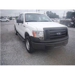 2011 FORD F150 XL 4X4 EXTENDED CAB, S/N 1FTEX1EM8BFB46858, 3.7L V6 GAS, A/T, P/S, A/C, ODOMETER READ