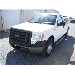 2011 FORD F150 XL EXTENDED CAB, S/N 1FTEX1CM3BFB05394, 3.7L V6 GAS, A/T, P/S, A/C, ODOMETER READING 