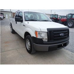 2011 FORD F150 XL EXTENDED CAB, S/N 1FTEX1CM8BFB46894, 3.7L V6 GAS, A/T, P/S, A/C, ODOMETER READING 