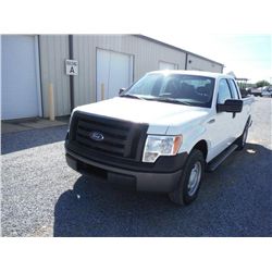2011 FORD F150 XL EXTENDED CAB, S/N 1FTFX1CF2BFB05408, 5.0L V8 GAS, A/T, P/S, A/C, ODOMETER READING 
