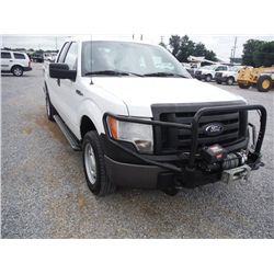 2011 FORD F150 XL 4X4 EXTENDED CAB, S/N 1FTEX1EM0BFB04250, 3.7L V6 GAS, A/T, P/S, A/C, BRUSH GUARD, 