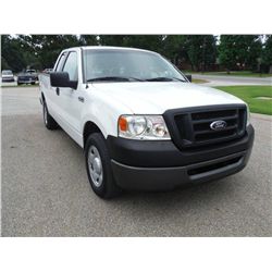 2008 FORD F150 XL EXTENDED CAB, S/N 1FTPX12V98FC27592, 5.4L V8 GAS, A/T, P/S, A/C, ODOMETER READING 