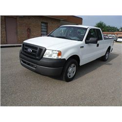 2008 FORD F150 XL EXTENDED CAB, S/N 1FTPX12V48FC27550 5.4L V8 GAS, A/T, P/S, A/C, ODOMETER READING 5
