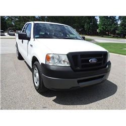 2008 FORD F150 XL EXTENDED CAB, S/N 1FTPX12V38FB40920, 5.4L V8 GAS, A/T, P/S, A/C, ODOMETER READING 