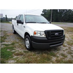 2008 FORD F150 XL EXTENDED CAB, S/N 1FTPX12V98FC22781, 5.4L V8 GAS, A/T, P/S, A/C, ODOMETER READING 