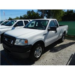 2007 FORD F150 XL, S/N 1FTRF12V97NA57850, 5.4L V8 GAS, A/T, P/S, A/C, ODOMETER READING 29,407 MILES