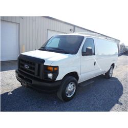 2010 FORD E150 PASSENGER VAN, S/N 1FTNE1EL5ADA61192, 5.4L V8 GAS, A/T, P/S, A/C, ODOMETER READING 87