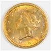 Image 1 : 1849 $1 GOLD OPEN WREATH MS-64