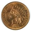 Image 1 : 1872 INDIAN CENT MS-64 RB LOTS OF RED