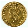 Image 1 : 1857 $1 GOLD TYPE 3 POLISHED XF