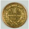 Image 2 : 1853 $1 GOLD TYPE 1 XF POLISHED, SLIGHTY BENT