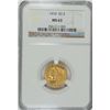 Image 1 : 1910 $2.50 GOLD INDIAN NGC MS-63 SCARCE EARLY DATE