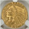 Image 2 : 1910 $2.50 GOLD INDIAN NGC MS-63 SCARCE EARLY DATE