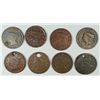 Image 1 : LOT OF 5 HOLED LARGE CENTS & 3 NON HOLED
