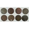 Image 2 : LOT OF 5 HOLED LARGE CENTS & 3 NON HOLED