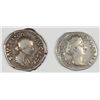Image 1 : 2 UNATTRIBUTED ANCIENT SILVER COINS FEMALE RULERS