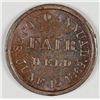 Image 1 : 18660'S CIVIL WAR TOKEN PHILADELPHIA, PA 750W-1A UNION REFRESHMENT SALOON