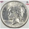 Image 1 : 1921 PEACE DOLLAR AU