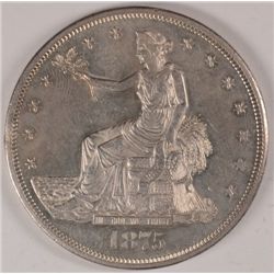 1875 CC TRADE DOLLAR CH BU FROSTY BLAST WHITE