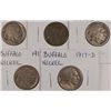 Image 1 : 5-1917-D BUFFALO NICKELS AVG CIRC