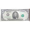 Image 2 : UNCUT SHEET OF 16  1995 $5.00 FEDERAL RESERVE NOTES,  IN  TREASURY BLACK HOLDER