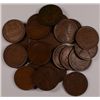 Image 1 : 25 1909-P VDB LINCOLN WHEAT CENTS, VG TO  XF