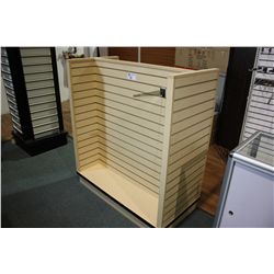 MAPLE SLATWALL DISPLAY ISLAND - H SHAPE