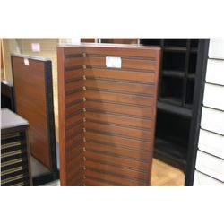 CHERRY SLATWALL DISPLAY ISLAND - X SHAPE