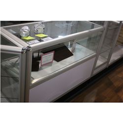 72" WIDE HALF VISION UV GLASS SHOWCASE
