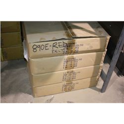 LOT OF 9 RETRACTABLE RED RIBBON STANTIONS