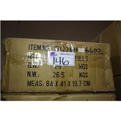 LARGE CASE OF PRICING GUN ROLLED STICKERS