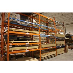 RUN OF 3 BAYS OF HEAVY DUTY WAREHOUSE RACKING
