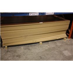 LIFT OF MAHOGANY SLATWALL