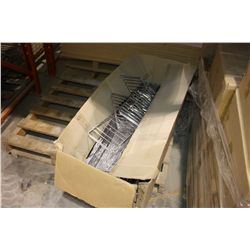 LOT OF CHROME DISPLAY ACCESSORIES AND EXTRA POLES