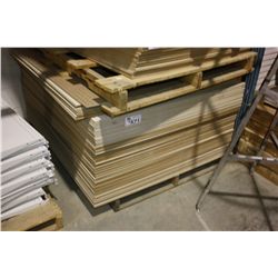 LIFT OF PEGBOARD DISPLAY SHEETS