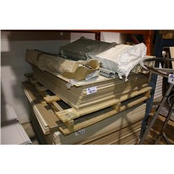 LIFT OF PEGBOARD DISPLAY SHEETS