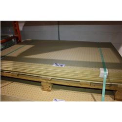 LIFT OF PEGBOARD DISPLAY SHEETS